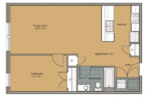 Gramercy Row Floor Plan